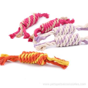 Factory Sell Candy Cotton Rope Chew Pet Toy